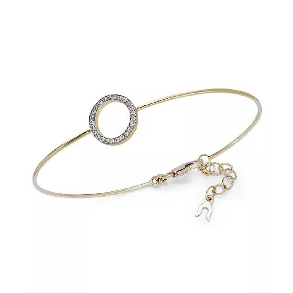 YELLORA Diamond Circle Wire Bracelet (1/6 ct.‎ t.w.)